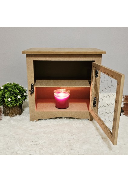 Ahşap Ham Boyanabilir Telli Dolap Tezgah Üstü Çok Amaçlı Dekoratif Terek Mdf modelleri