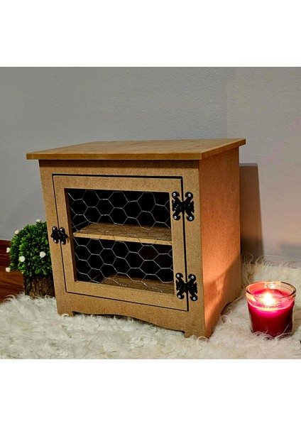 Ahşap Ham Boyanabilir Telli Dolap Tezgah Üstü Çok Amaçlı Dekoratif Terek Mdf fırsatları