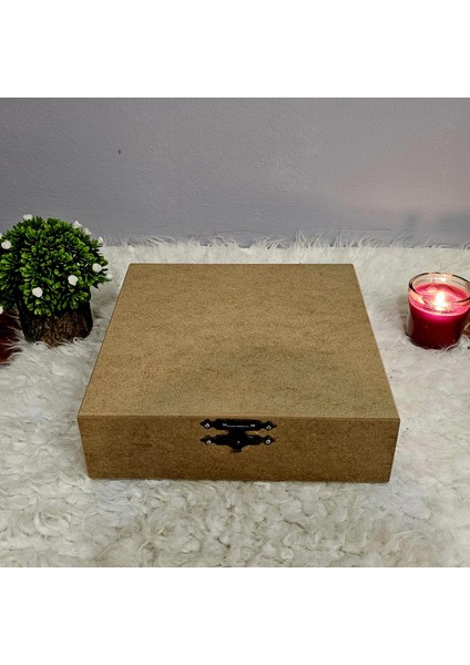 Ahşap Kare 9 Bölmeli Takı Saat Aksesuar Kutusu Hobi Ham Boyanabilir Mdf Saklama Kutusu fiyatları