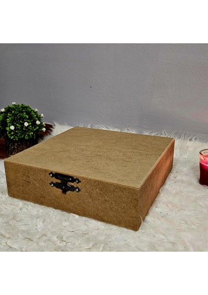 Ahşap Kare 9 Bölmeli Takı Saat Aksesuar Kutusu Hobi Ham Boyanabilir Mdf Saklama Kutusu fırsatları