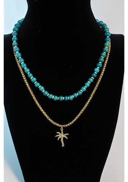 Tropik Rüya Doğaltaş Tasarım Kolye modelleri