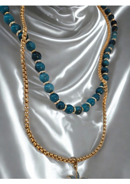 Tropik Rüya Doğaltaş Tasarım Kolye