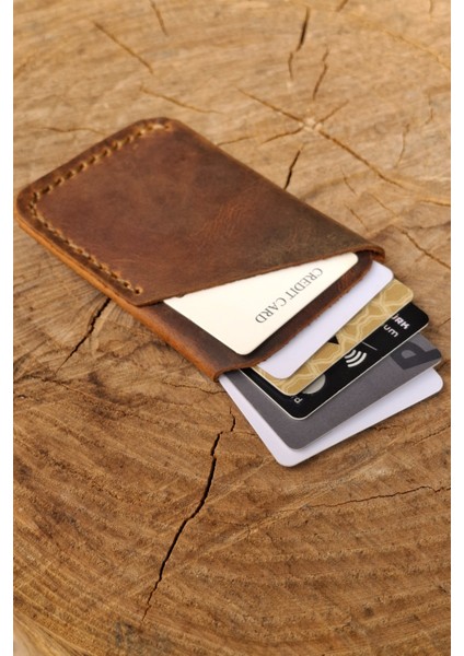 Siyah Kartlık Isme Özel Dikey Pratik Tasarım Deri Ince Kartlık modelleri