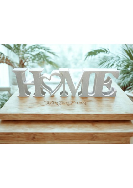 Home Yazısı Ev Dekoratif Obje Home Biblo