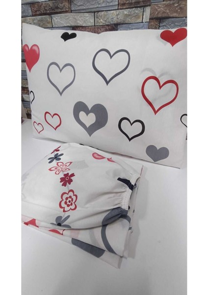 Tek Kişilik Pamuklu Lastikli Çarşaf Takımı 100X200 & 120X200