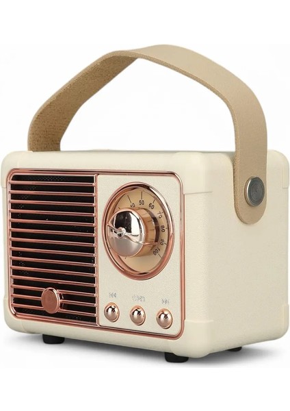 Bluetooth Hoparlör Kablosuz Taşınabilir Speaker Retro Krem DB-HM11 Bella fiyatları