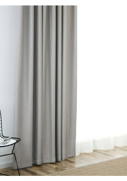 Koyu Krem - Düz Fon Perde - Pilesiz Düz Dikim - PL45