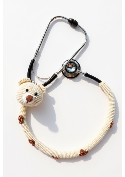 El Yapımı Hayvan Figürlü Steteskop Süsü, Stetoskop Susu, Steteskop Kılıfı Doktor için Hediye