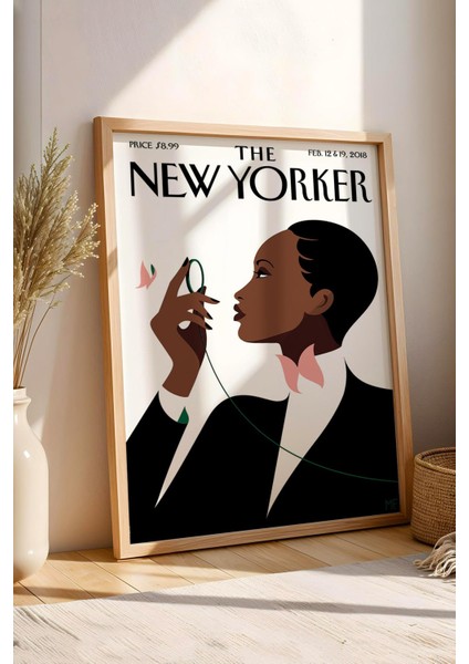 The New Yorker Çerçeveli Tablo February 12 2018 - New York Bakışı Tablosu