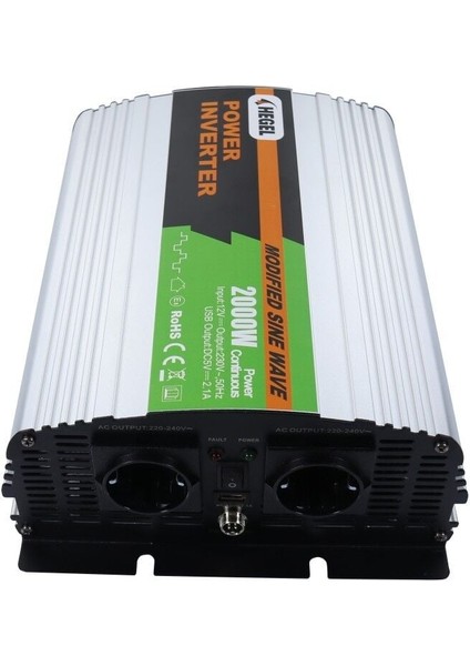2000 Watt 12 Volt Modifiye Invertör - Hegel modelleri