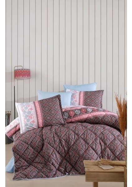 Ranforce %100 Pamuk Çift Kişilik Silikon Yorgan 195 x 215