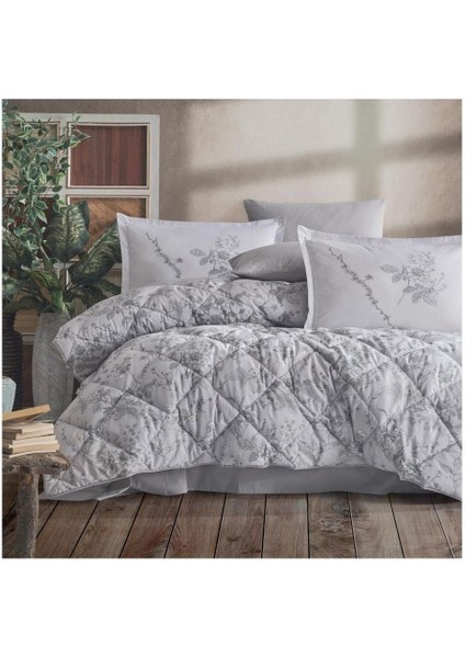 Ranforce %100 Pamuk Çift Kişilik Silikon Yorgan 195 x 215