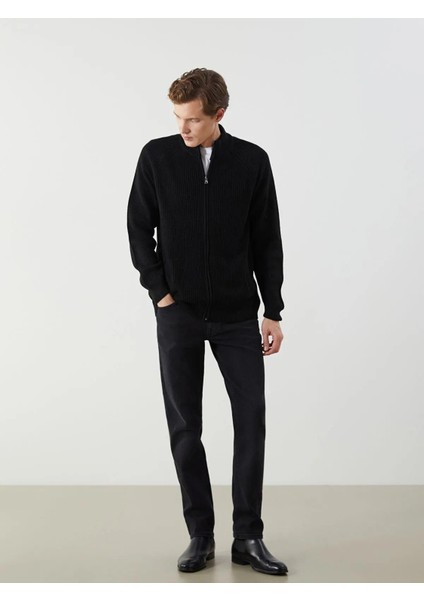 Standart Kalıp Dik Yaka Erkek Triko Hırka (W5) fiyatları