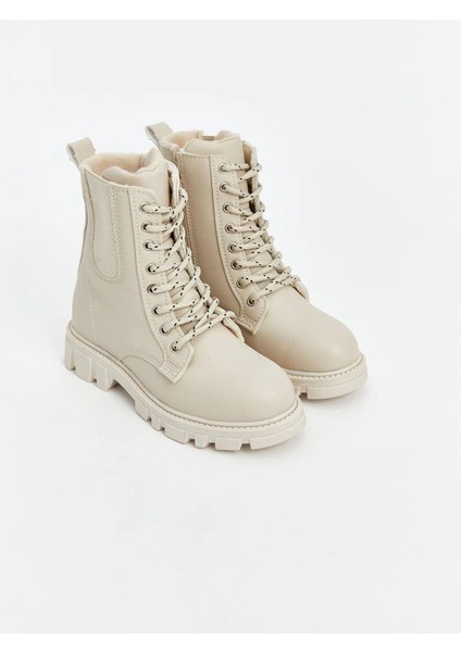 Bağcık ve Fermuarlı Kız Çocuk Kar Botu (W5)