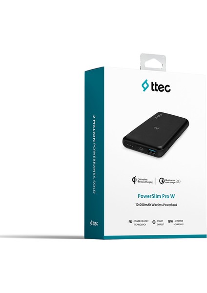 Powerslim Pro W 10.000MAH Qı/pd/qc 3.0 Taşınabilir Hızlı Şarj Aleti / Powerbank fırsatları