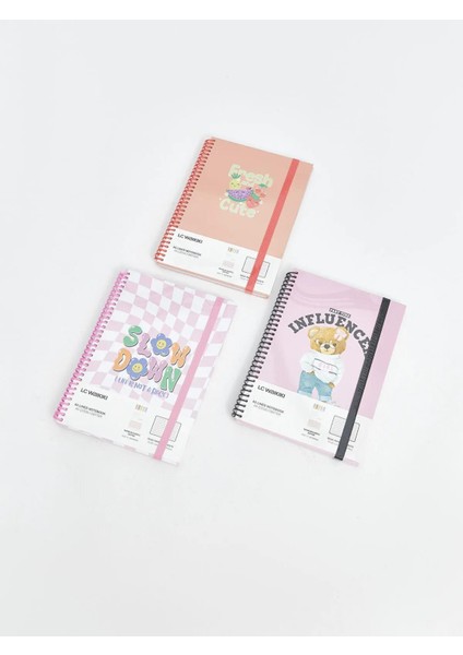 Baskılı Telli Çizgili Defter (W5)