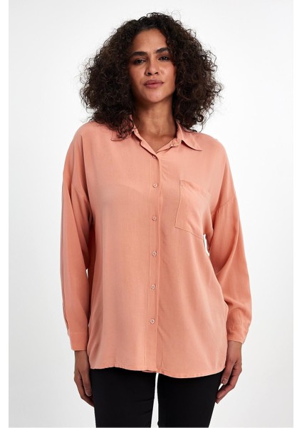 Kadın Oversize Poplin Gömlek