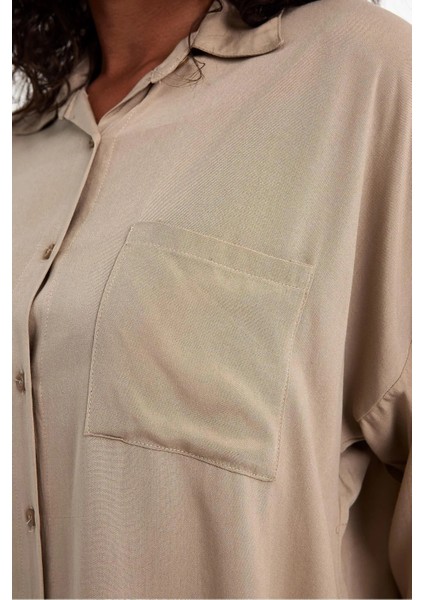 Kadın Oversize Poplin Gömlek fiyatları