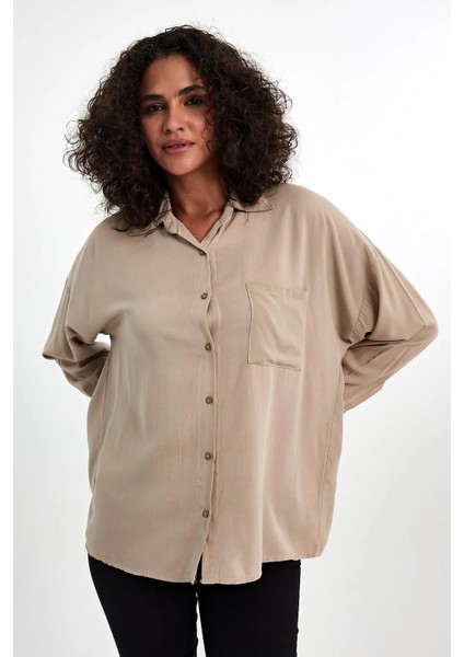 Kadın Oversize Poplin Gömlek indirimleri
