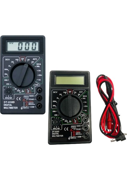 DT-830D Dijital Ölçü Aleti Multimetre DT-830 Dijital Ölçüm Cihazı Yen,nesil