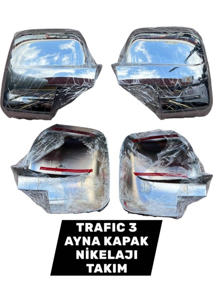 Trafıc 3 Ayna Kapak Nikelaj Takım