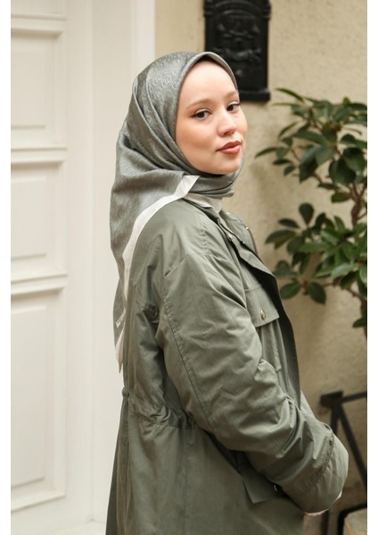 Eşarp - Premium Lux Original Monogram Eşarp (Ipek Vual, Yüksek Kalite, Hafifi, Rahat, Şık, Scarf)