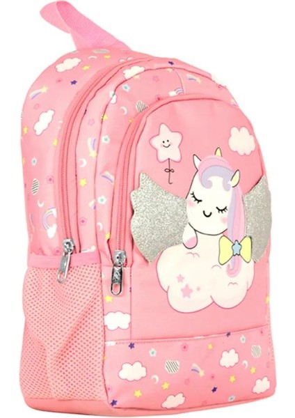 Ümit Çanta Unıcorn Işıklı Kanatlar Kız Çocuk Okulçantası