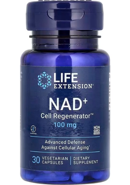 Nad+ Cell Regenerator 100 mg, 30 Veg Capsules.Usa Menşei 3841
