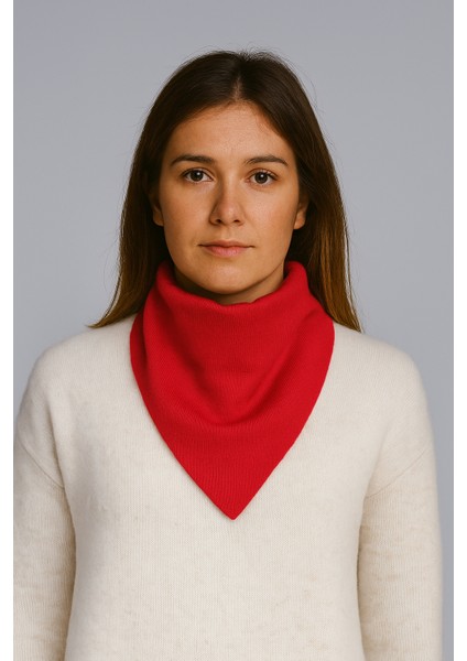 Tek Renk Triko Fular