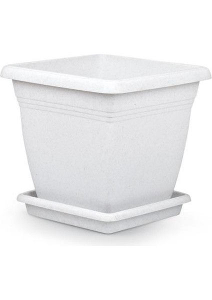 SO-VK01 Villa Kare Tabaklı Saksı Takımı 4.6 Lt Kirli Beyaz 6 Adet modelleri