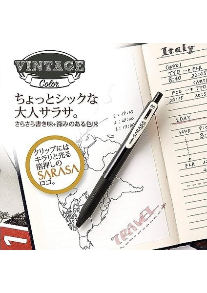 Sarasa Clip Vintage Seri 1 Set 0,5mm 5 Li Pet modelleri