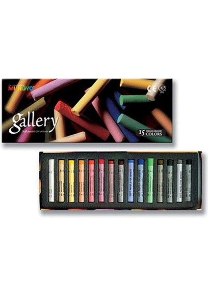 15 Li Artist Seri Yuvarlak Toz Pastel Karton Kutu