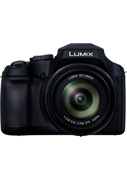 Lumix DC-FZ82DE-K Köprü Kamera, 20-1200 mm F2.8-5.9 Lens, 18.1mp, 4K Video ve Fotoğraf, OLED Canlı Görünüm Bulucu, LCD Dokunmatik Ekran, Usb-C, Siyah