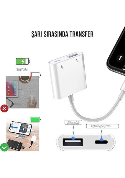 Lightning-Lightning USB Otg Kablo (JH0510) modelleri