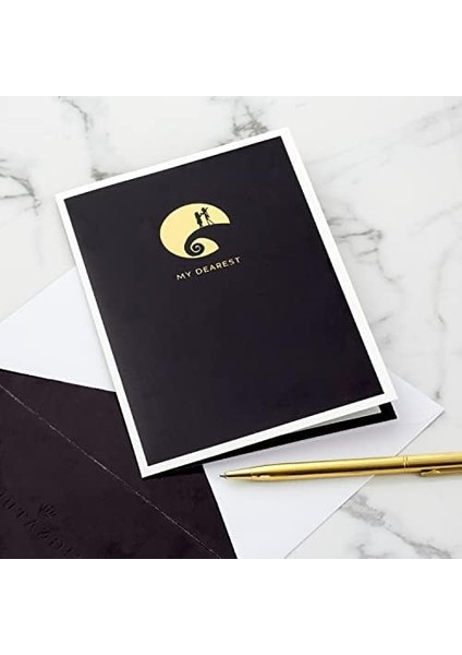 Imza Kağıt Wonder Pop Up Cadılar Bayramı Kartı, Yıldönümü Kartı, Romantik Doğum Günü Kartı (Noel Öncesi Kabus) modelleri