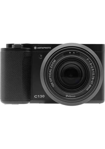 Realishot C130 Kompakt Kamera, Cmos Sensör, Diyafram F/1.8-2.6, Iso 100-3200, Otomatik Odaklama, LCD Ekran, Harici Sd Bellek, Şarj Edilebilir Pil, Siyah