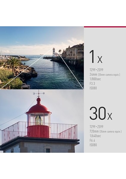 Lumıx DC-TZ99E-S Kompakt Seyahat Zoom Kamera, Leica Dc Lens, 30X Zoom, 24-720 Mm, 20,3 Mp, Oıs, 4K 30P Video, 3 Inç Katlanabilir Monitör, Wifi, Bluetooth, Gümüş modelleri