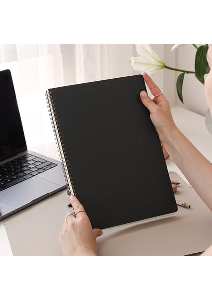 Siyah Kraft Karton Kapak 70 Yaprak 110 Gram Çizgili Not Defteri fiyatları
