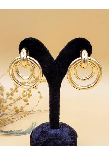 Altın Kaplama Ikili Halka Küpe fiyatları