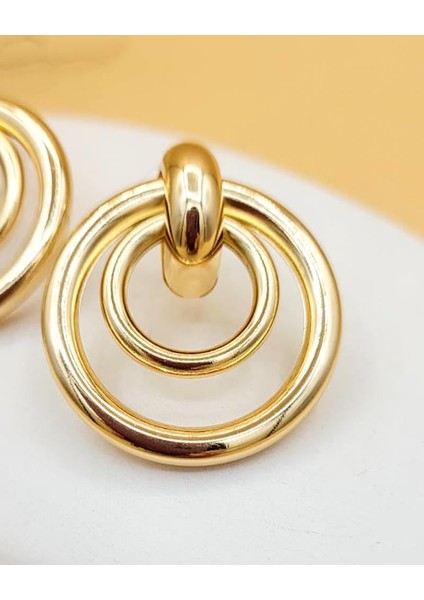 Altın Kaplama Ikili Halka Küpe fırsatları