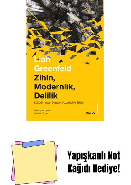 Zihin Modernlik Delilik + Yapışkanlı Not Kağıdı