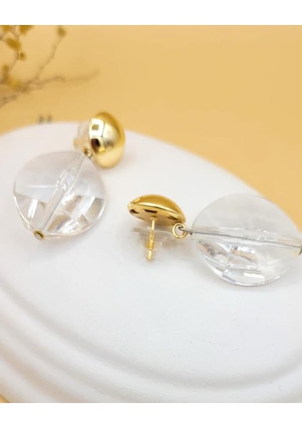 Şeffaf Kristal Damla Küpe fiyatları