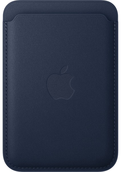 iPhone ile Uyumlu Magsafe Destekli Logolu Suni Deri Cüzdan Kartlık