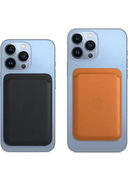 iPhone ile Uyumlu Magsafe Destekli Logolu Suni Deri Cüzdan Kartlık modelleri