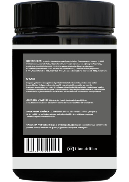 Creatine 300 gr Monohyrate Mikronized-Karpuz-Aroma modelleri