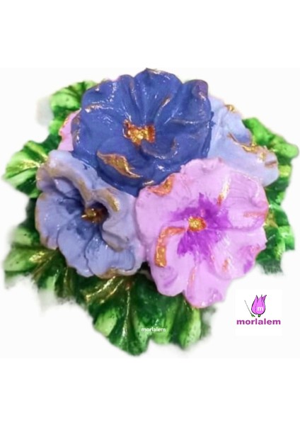 Orman Gülü Çiçeği 3D Çiçek 10CM Silikon Kalıp K-096
