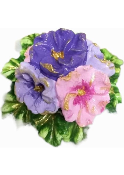 Orman Gülü Çiçeği 3D Çiçek 10CM Silikon Kalıp K-096