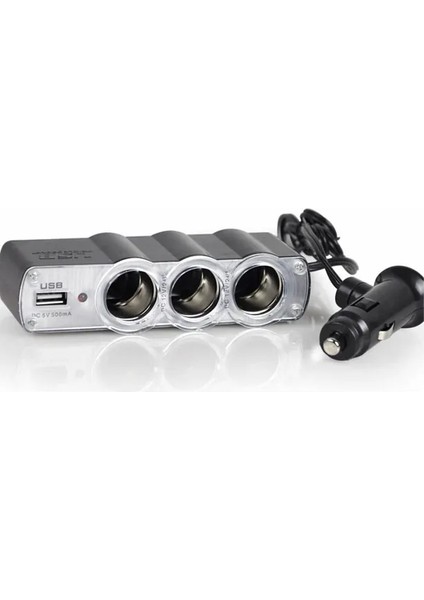 Renault 22 Uyumlu 3 Port + 1 USB Oto Araç Çakmaklık Çoğaltıcı Çoklayıcı fiyatları