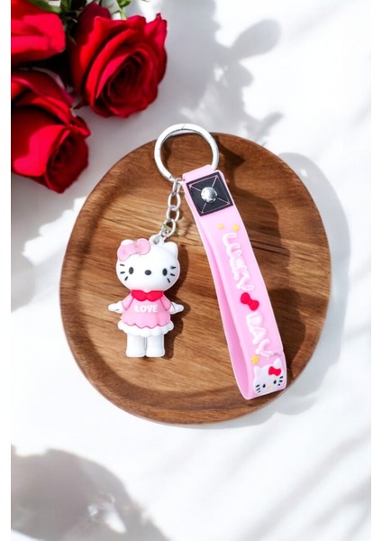 Hello Kitty 3D Silikon Anahtarlık ve Çanta Süsü 1 Adet modelleri