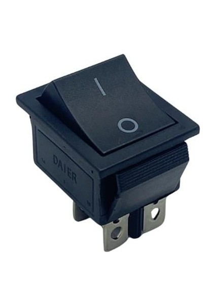 TUŞLU ANAHTAR KARE (BÜYÜK BOY) (4 FİŞ) (0-1) (TEK TARAFA YAYLI) (16A 250V AC / 20A 125V AC)